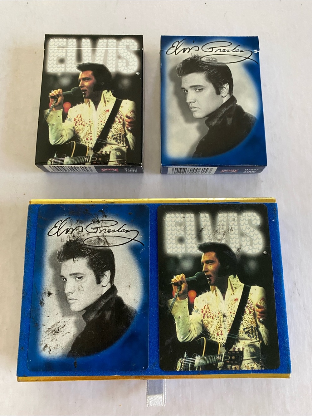 EPE Vintage Boxed Set of Two(2) Decks of officially Licensed Elvis Presley Cards